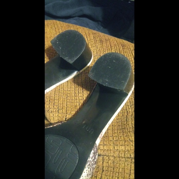 Unisa leather snake print slip on mules - Picture 6 of 7